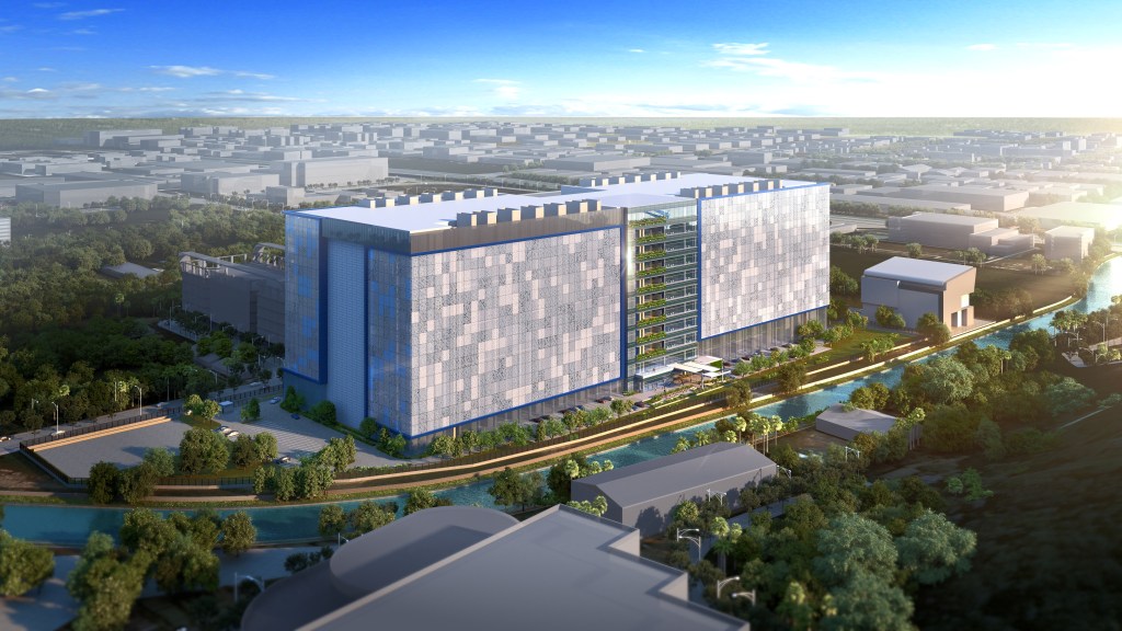 Rendering of Meta’s Singapore Data Centre building